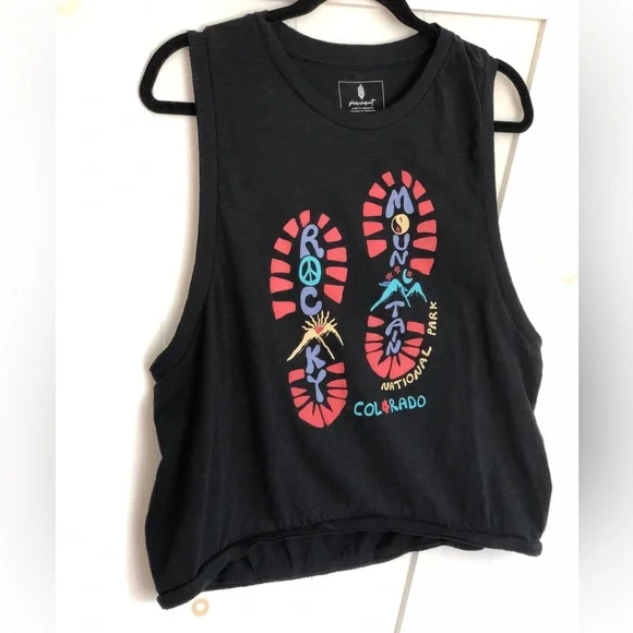 Free People Movement scoop side tank hike Rocky Mountain National Park - Picture 2 of 4